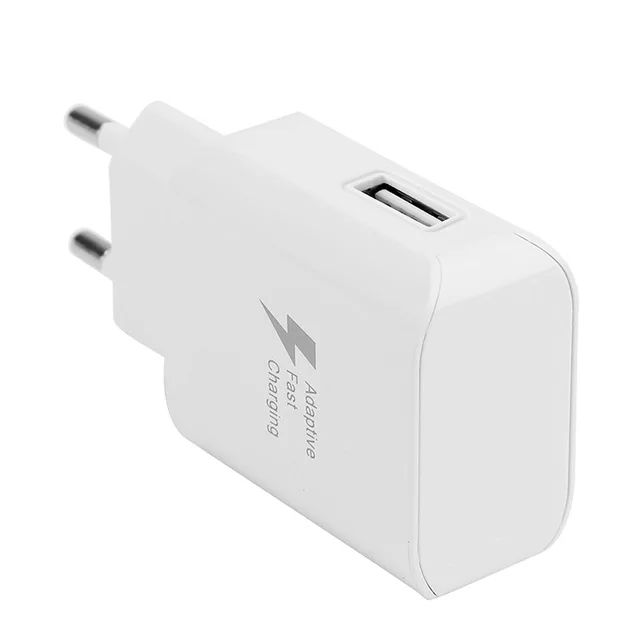 only charger 9V 1.67A USB адаптивный адаптер быстрой зарядки+ Micro/TYPE C кабель зарядного устройства для samsung Galaxy A50 S10 Note 8 9 J2 J3 J5 J7 - Цвет: only charger
