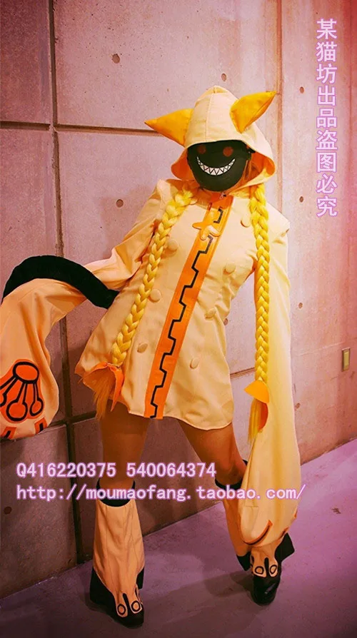 Alter memory BlazBlue Taokaka cosplay costume full set customize for any size with mask and shoe cover |