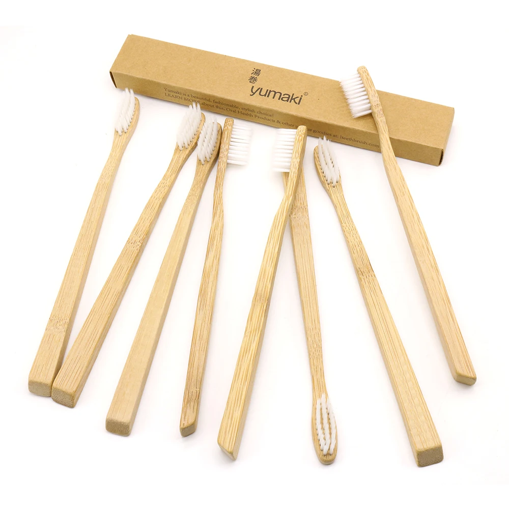 DR. PERFECT 24 шт./лот квадратная бамбуковая зубная щетка Оптовая Продажа Экологичная