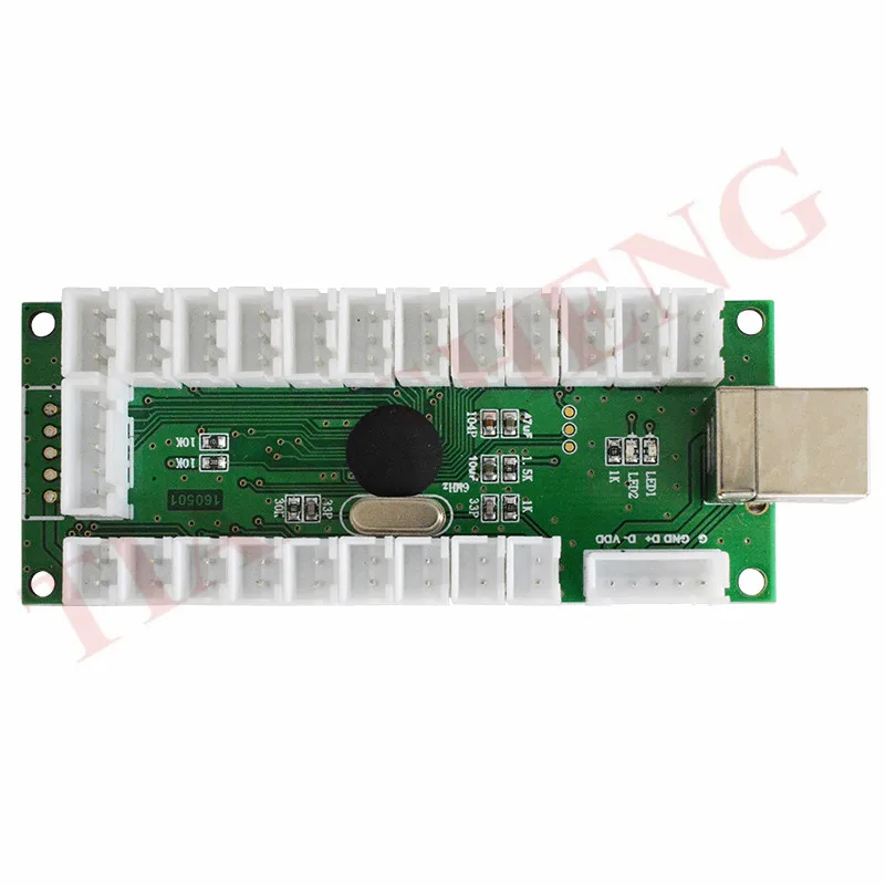 Нулевая задержка аркадный светодиодный USB-кодировщик для ПК джойстик