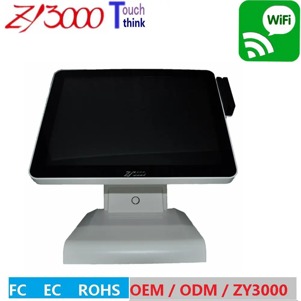 15 inch Factory Price I5 3317U 8G Ram 128G SSD Capacitive Touch Screen POS System  Touchscreen POS Terminal
