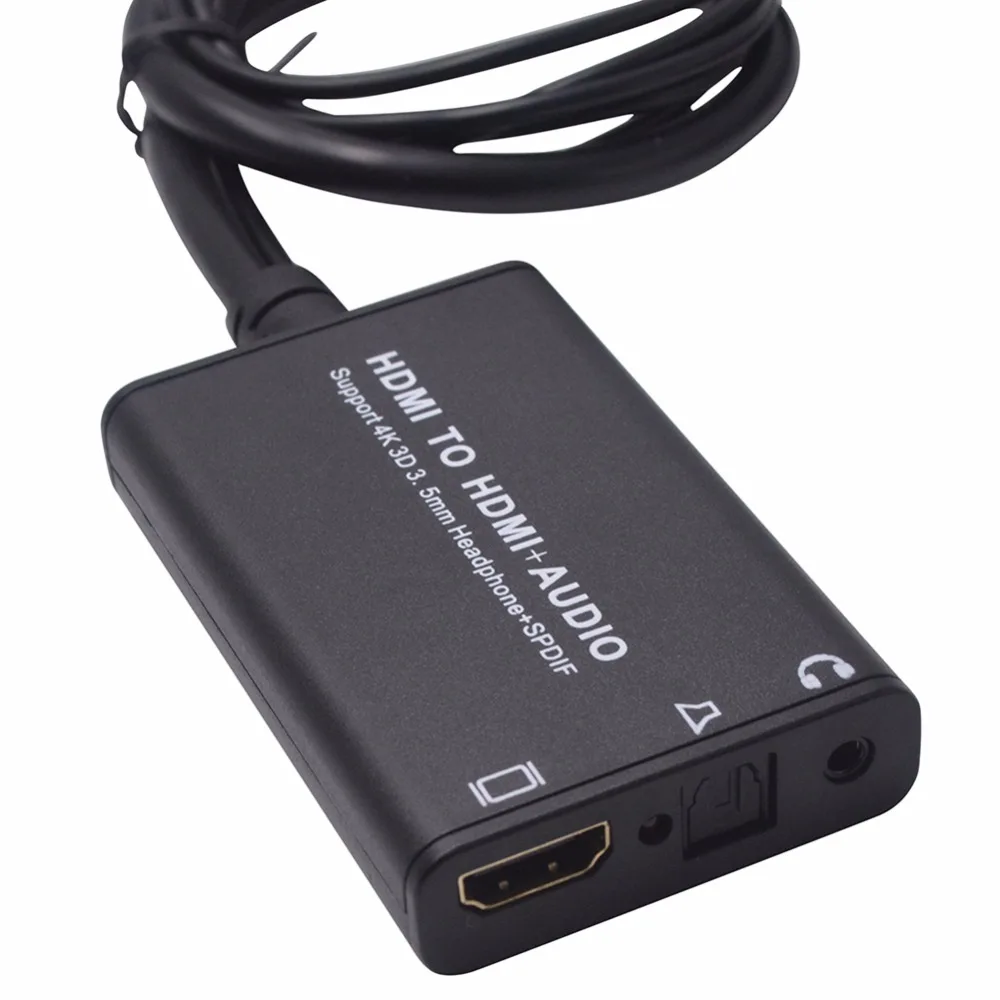 SSRIVER HDMI Audio Extractor to +3.5mm Analog with SPDIF Converter Support 4Kx2K for Laptop TV PS4 | Электроника