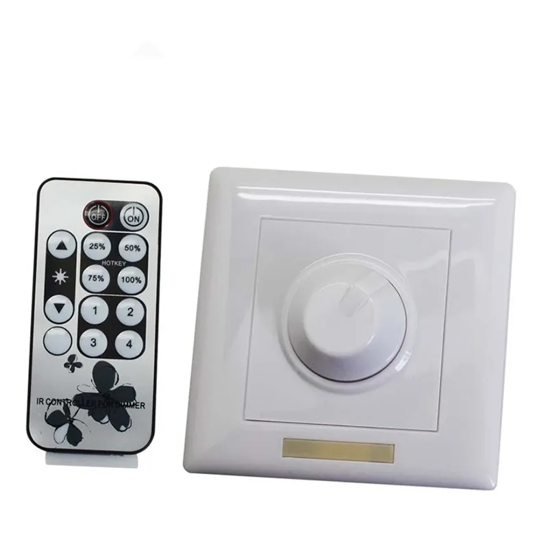 AC90 240V IR ручка PWM Triac светодиодный регулятор яркости для E14 E27 GU10 светодиодные лампы