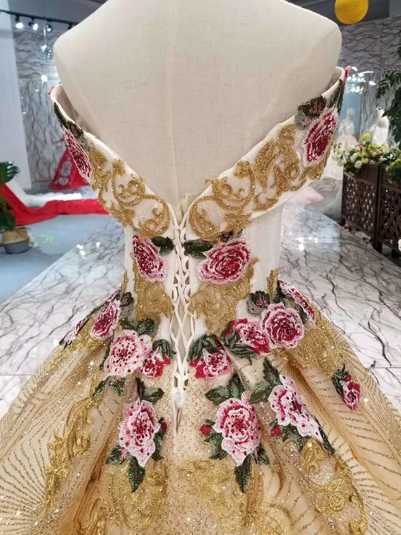 LSS158 Эксклюзивное Вечернее платье с вышивкой 2020 вечернее вырезом на плечах