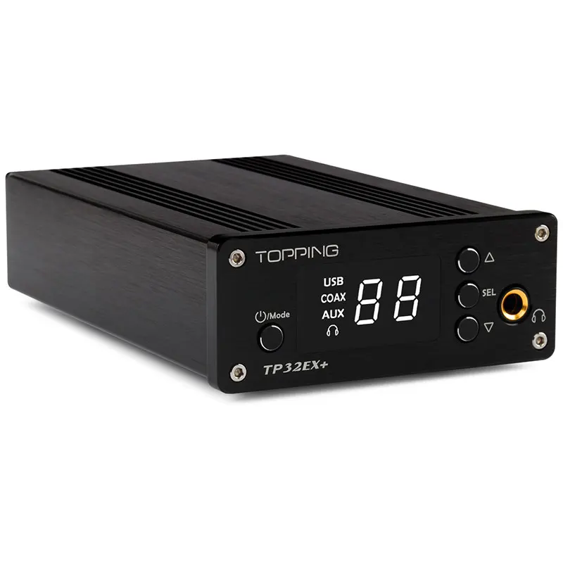 Усилители TOPPING TP32EX + Многофункциональный цифровой HiFi усилитель мощности аудио 75 Вт * 2 с коаксиальным USB DAC