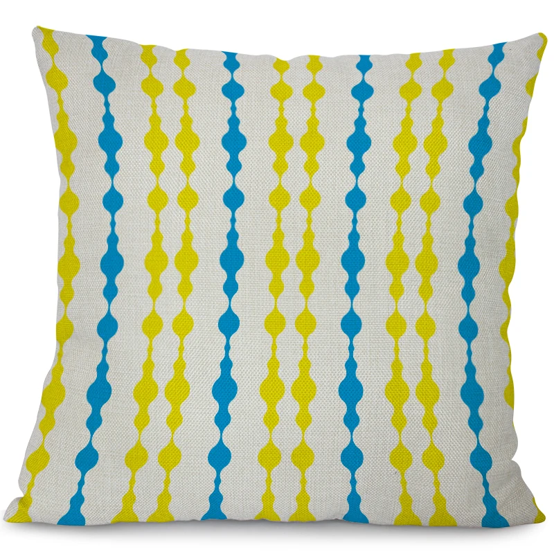 Miracille богемные желтые наволочки скандинавские геометрические принты