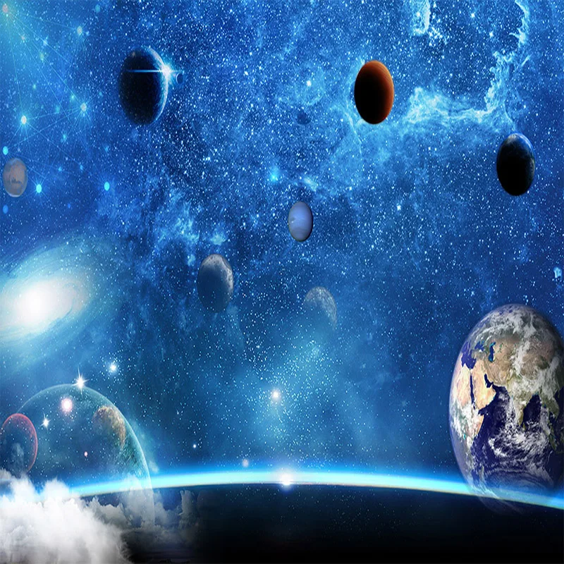 Пользовательские фотообои 3D космическое звездное небо для гостиной детской