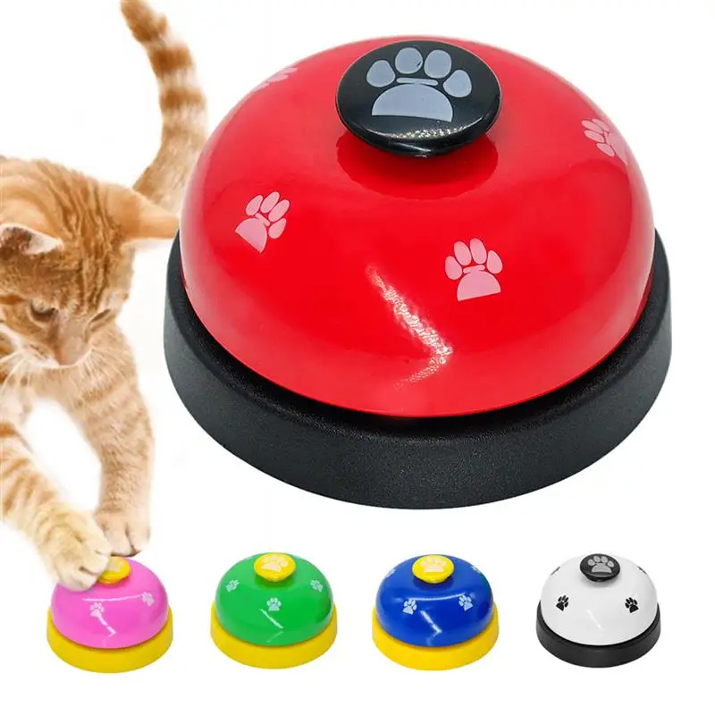 Cat Call Bell Dog Feeding Ringer Educational IQ Training Squeak Toy Interactive Puzzle Pet Kitten Eating Food Feeder Reminder | Дом и сад