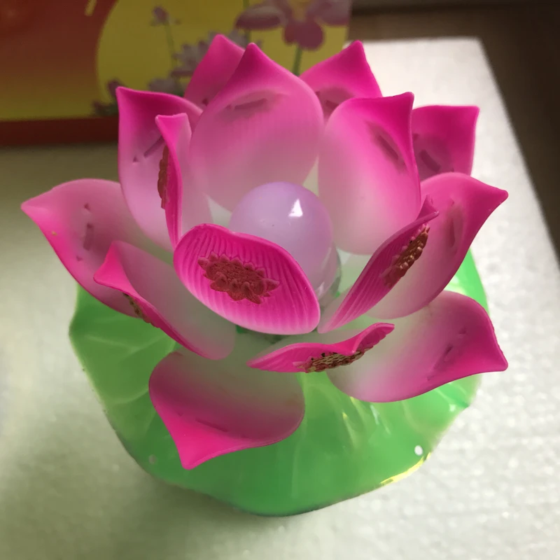 Комплект из 2 предметов Новый год Святой чистый Лотос лампы буддийские поставок