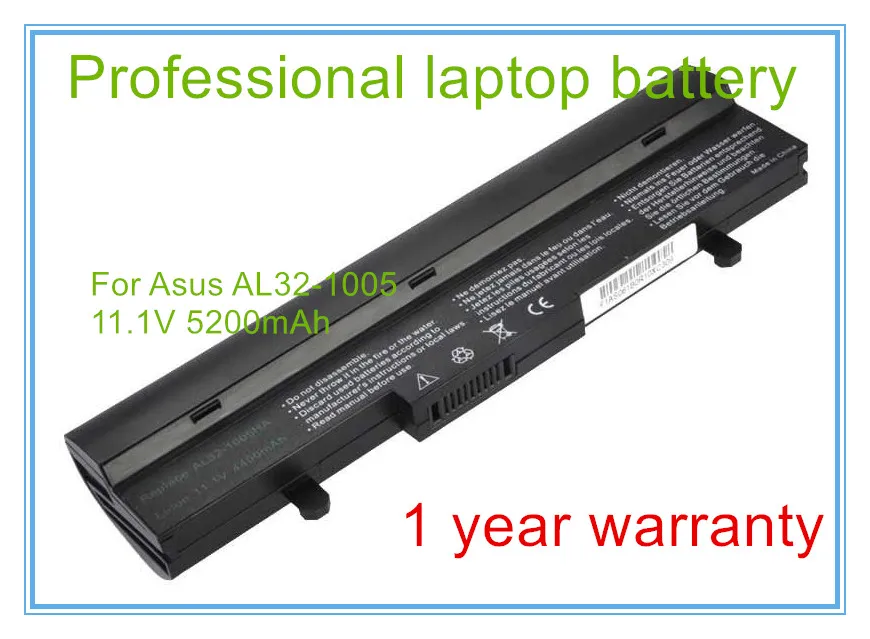

5200mah 11.1v for 1001P 1001PX 1005PX 1005 1005P 1005HA AL31-1005 AL32-1005 ML32-1005 ML31-1005 laptop battery