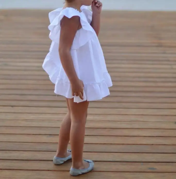 2018 модные комплекты для девочек детские одежды с оборками маленьких принцесс на