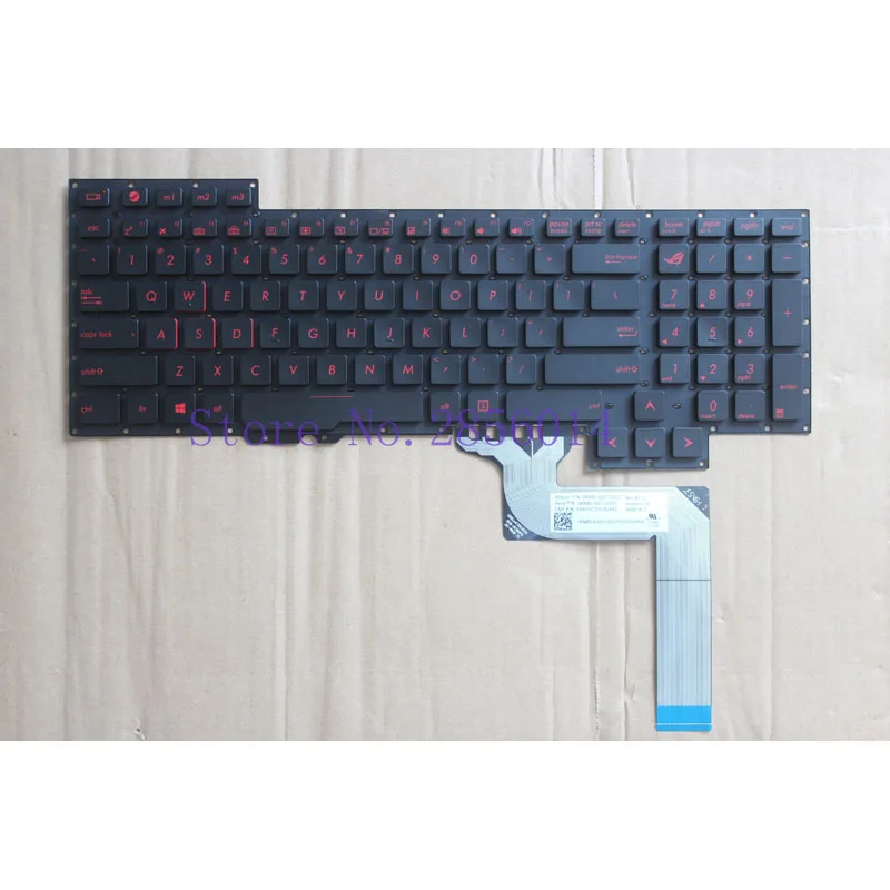 Клавиатура ноутбука США для Asus G751 G751JM G751JT G751JY 0KNB0-E601RU00 ASM14C33SUJ442 английская клавиатура