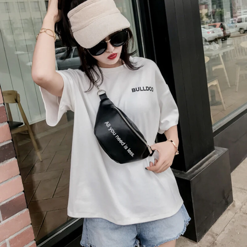 New Fanny Pack Harajuku Letters Print Packs Heuptas Hip Bag Women's Waistband Banana Bags Waist Unisex Bolso Cintura |