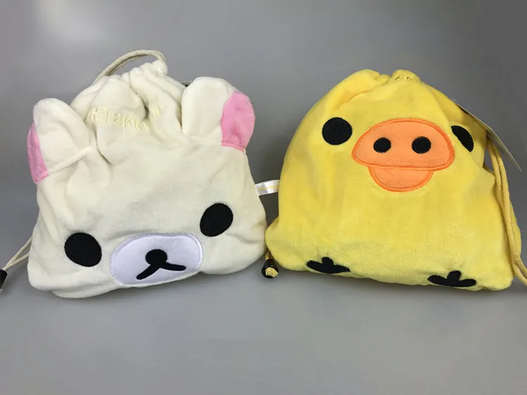 3 вида стилей мультипликационный Rilakkuma Kiiroitori многофункциональная сумка для монет аксессуар Сумка среднего размера 20*20 см