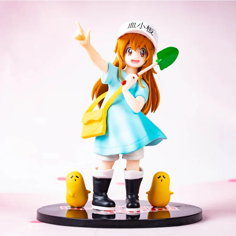 Аниме HKXZM фигурки 16 см Hataraku Saibou ячейки на работе платформа сменная ПВХ фигурка