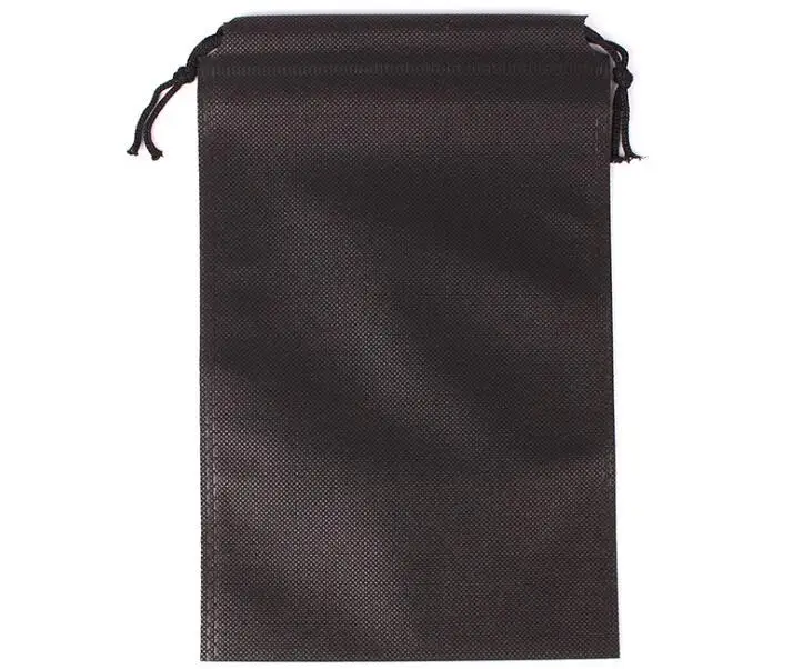 Black 50 шт./лот 30x40,35x45,40x50,45x55 см большой Размеры ткань нетканые сумки для покупок Повседневное сумки упаковочные мешки на шнурке чехлы - Цвет: Black