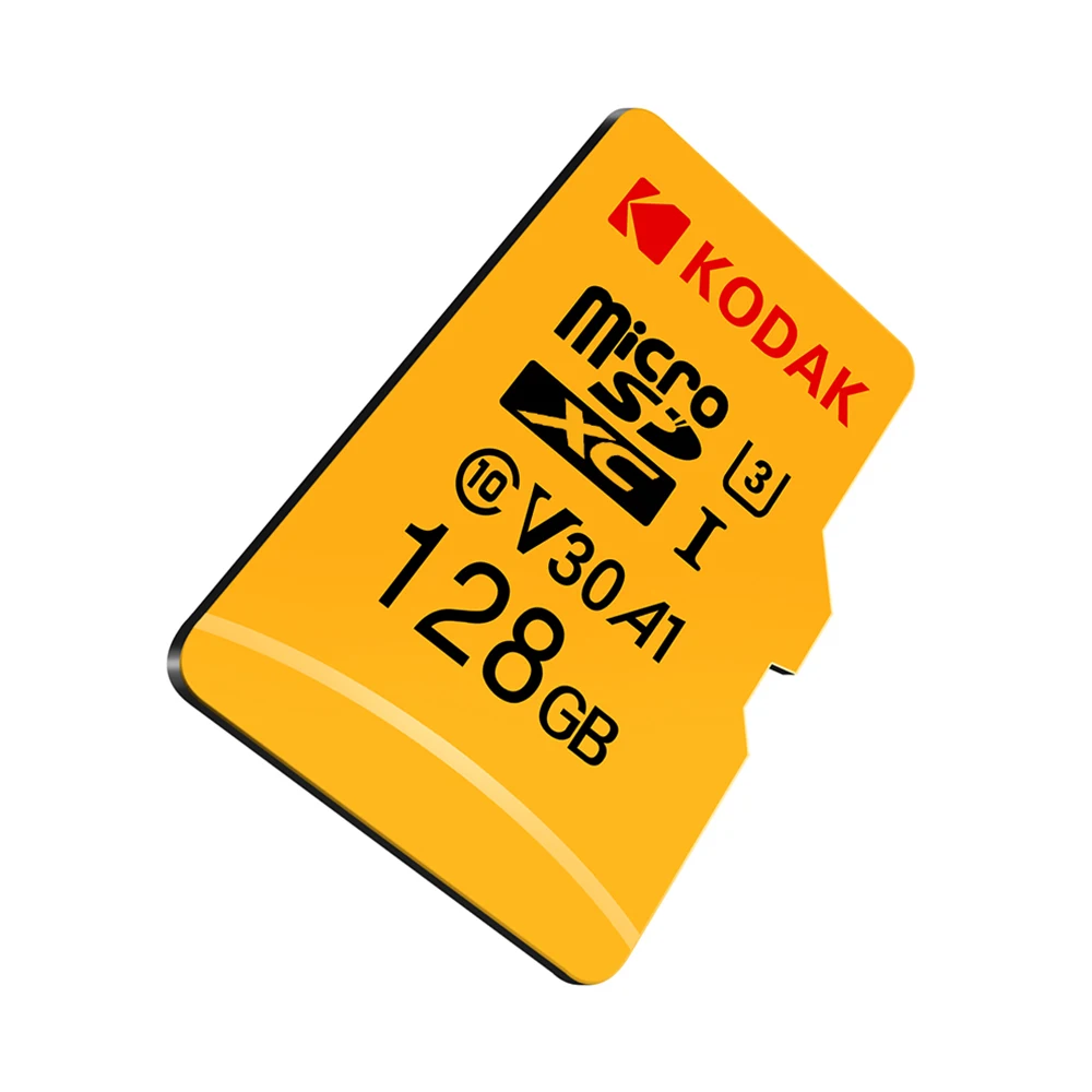 Kodak Micro SD карты 128 ГБ оперативной памяти, 32 Гб встроенной памяти, 64 ГБ 128 ГБ 256 ГБ TF карта Class10 U3 A1 V30 слот для карт памяти 100 МБ/с. чтения Скорость Micro SD карта памяти на 32 ГБ