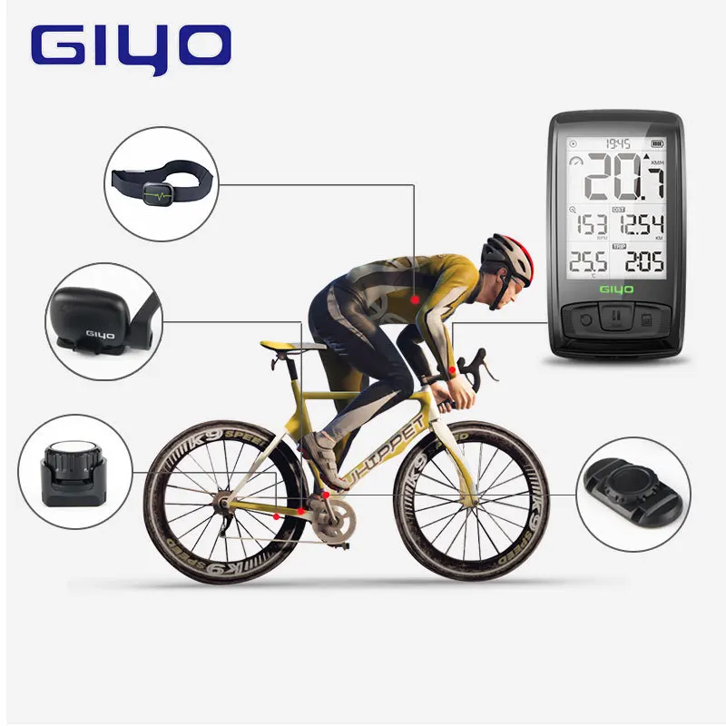 Беспроводной Bluetooth кодовый стол GIYO M4 для горного велосипеда детектор скорости