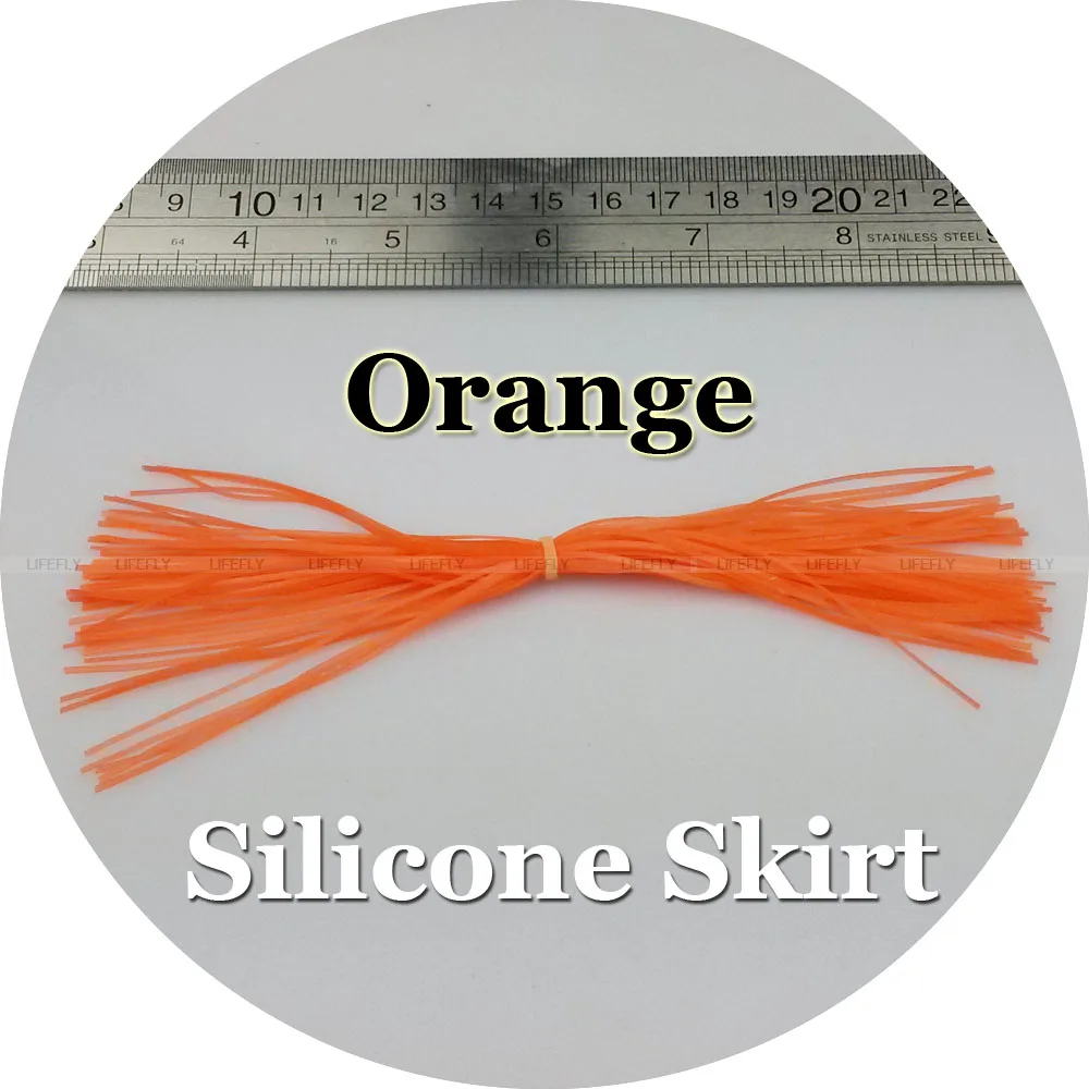 

Orange Color / 20 Silicone Skirts, Spinner Bait, Jig, Lure, Fishing