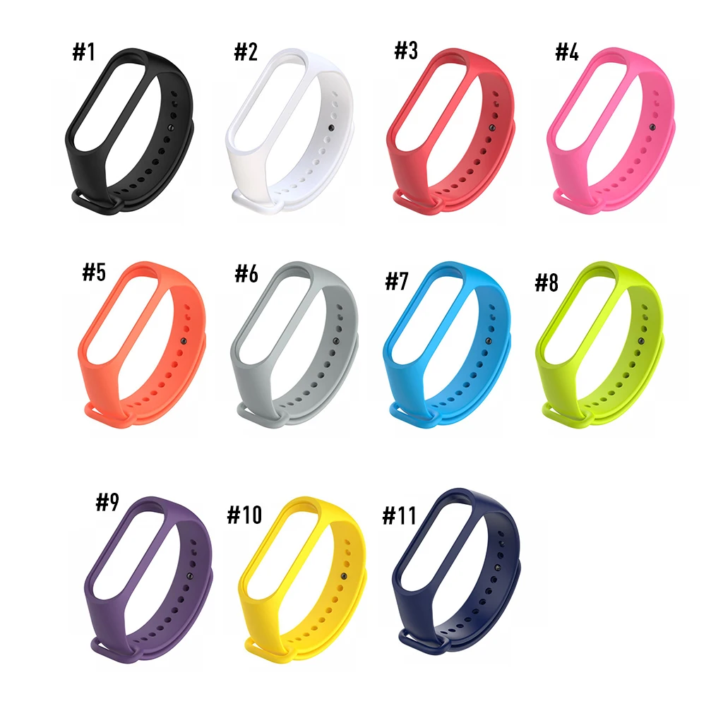 Мягкий Силиконовый ТПУ Смарт наручные часы ремешок браслет для XiaoMi 3 Mi Band