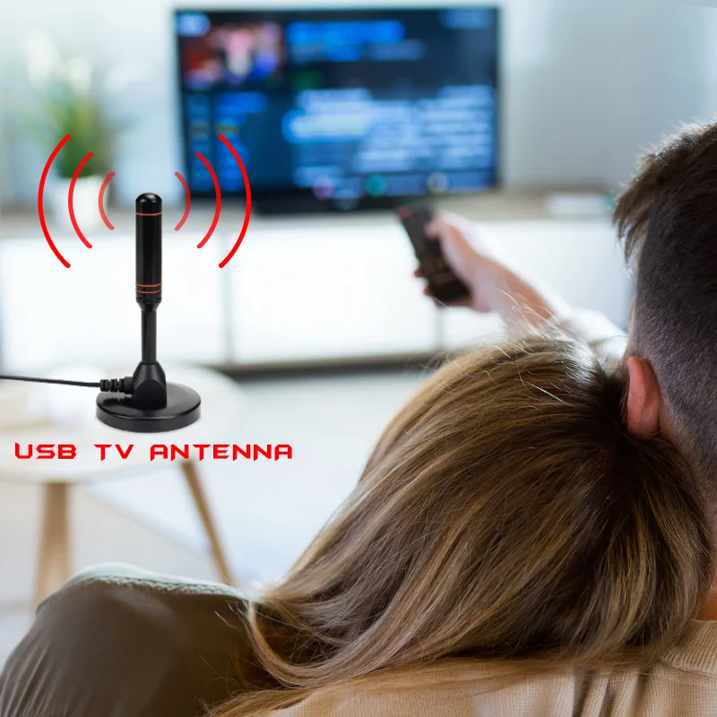ТВ-антенна с высоким коэффициентом усиления 22 дБ для DVB-T телевидения/USB ТВ-тюнер портативные внутренние/наружные/Автомобильные HD цифровые ТВ антенны с усилителем
