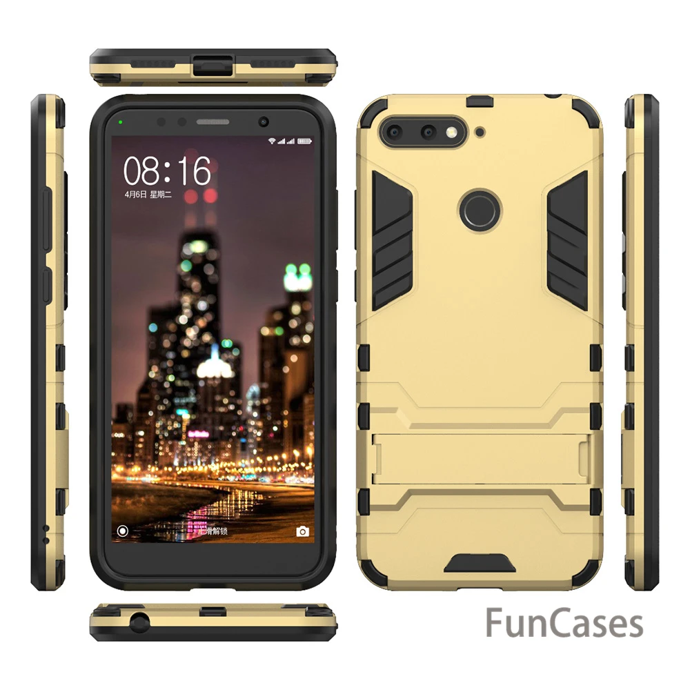 Противоударный Прочный ПК чехол для телефона для huawei Honor 7C AUM-L4 Y5 Y6 Prime Honor 7A Pro AUM-L29 7A DUA-L22 чехол Armor