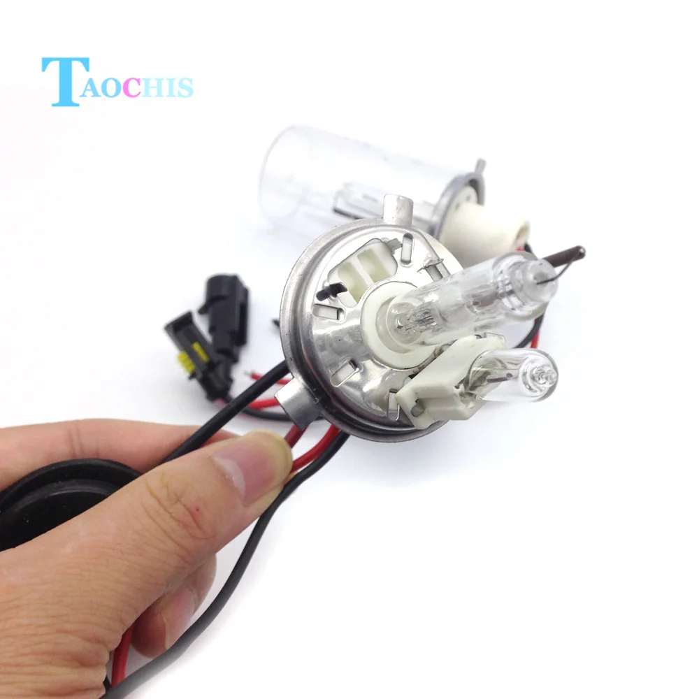 TAOCHIS 12V 75W H4 2 Hi/Lo ксеноновые лампы галогенные головного света 4300k 5000k 6000k 8000k