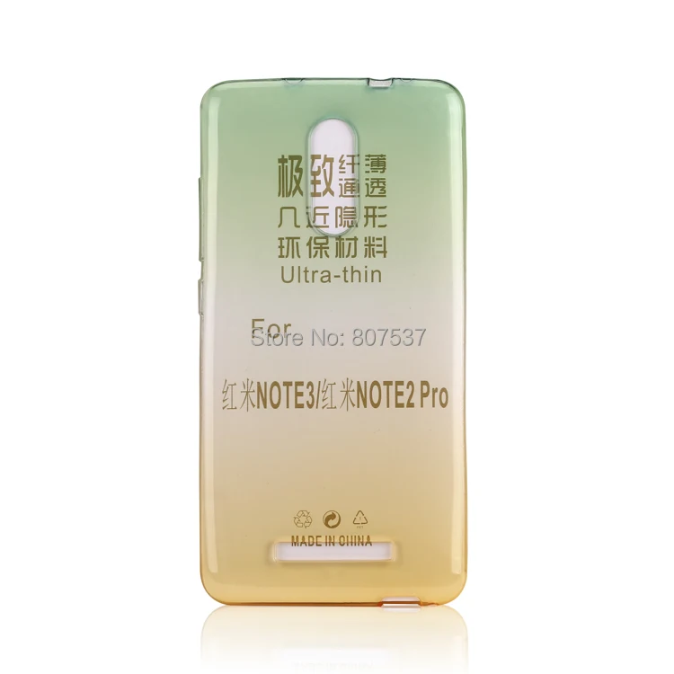 Silicone Case Для Xiaomi Redmi Note 3 Крышка Градиент Цвета ТПУ для xiaomi Pro 150 Прозрачная Кожи Coque