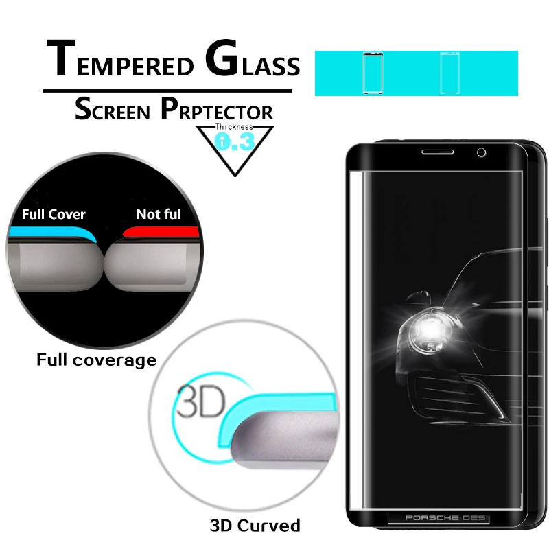 Полное покрытие 3D изогнутая пленка из закаленного стекла для Huawei Mate RS Защитная
