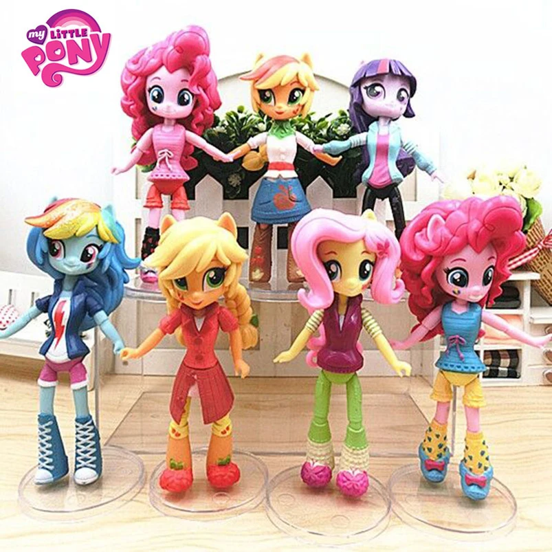 7 шт. My Little Pony 14 см игрушки Дружба это волшебная пони ПВХ фигурки Набор