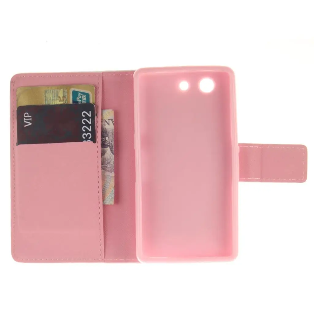 Для Sony Xperia Z4 Compact Mini личность шаблон PU кожаный Бумажник Магнитный стенд Флип Case с 2