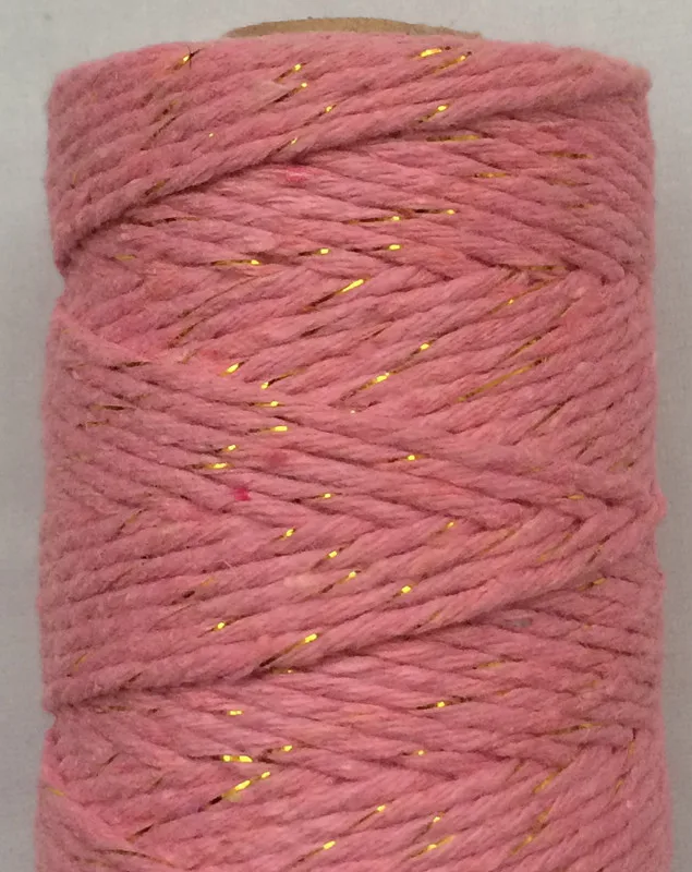 pink gold 1 шт добавить все виды металлический хлопковый шпагат Бейкера для упаковки подарков(11 видов цветов), Золотой шпагат, металлическая катушка по EMS - Цвет: pink gold
