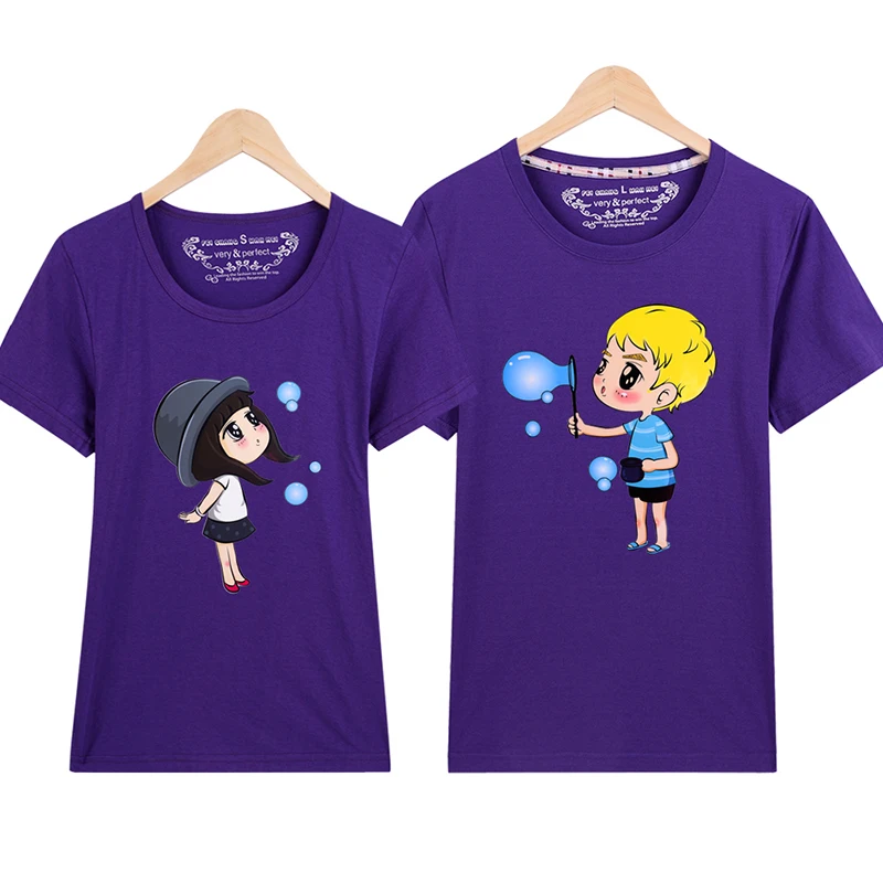 Парная футболка для влюбленных женщин мужчин горячий День Святого Валентина 16