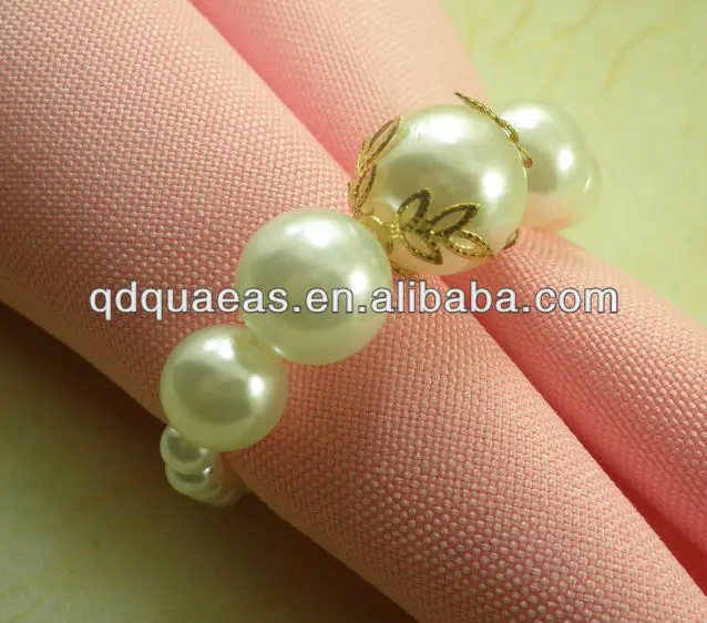 Жемчужное кольцо для салфеток акриловая перламутровая салфетка свадьбы | Дом и