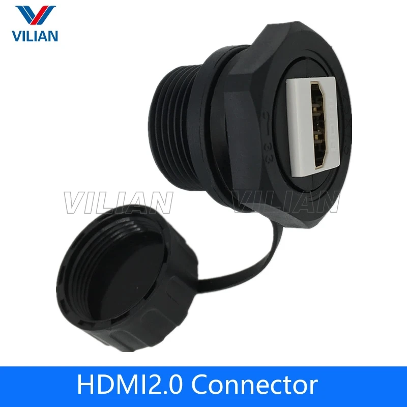 Водонепроницаемый разъем HDMI 2 0 hdmi гнездо адаптер сигнала передачи данных