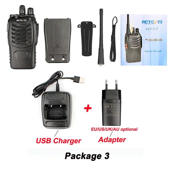 1 шт. Retevis H777 Walkie Talkie UHF 400-470 МГц 16CH Ham радио Hf трансивер портативный двухсторонний радио коммуникатор A9104A