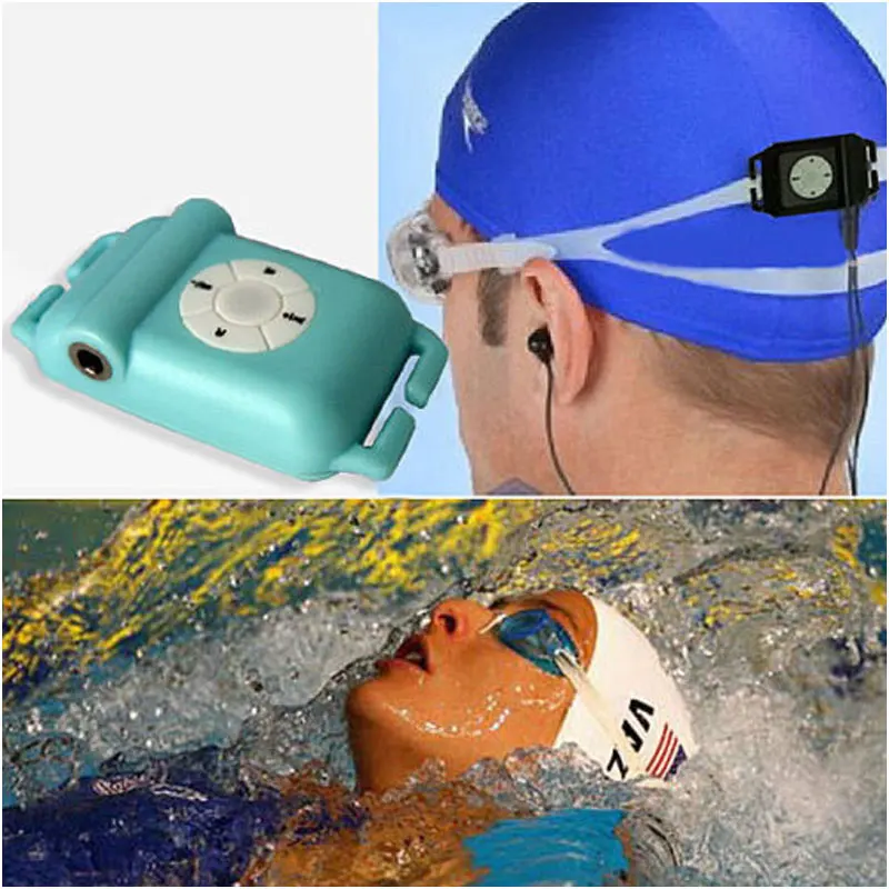 Новинка 4 Гб IPX8 водонепроницаемый подводный Спортивный MP3 музыкальный плеер с FM