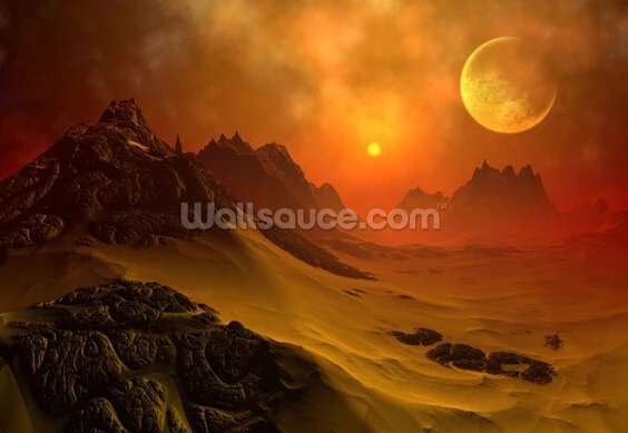 Обои на заказ для новорожденных. Фэнтези Инопланетянин 3D обои детской комнаты