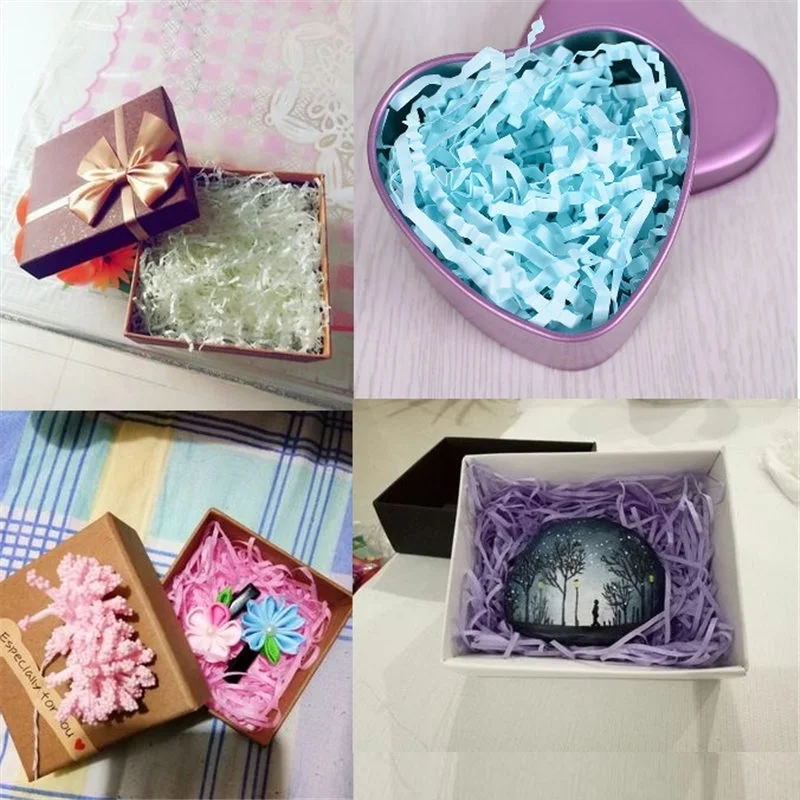 50 г Крафт Бумажная рафия конфетти DIY Подарочная коробка наполнитель материал