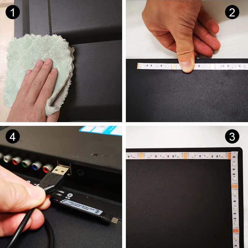 Светодиодная ленсветильник с питанием от USB 5 в постоянного тока 2835