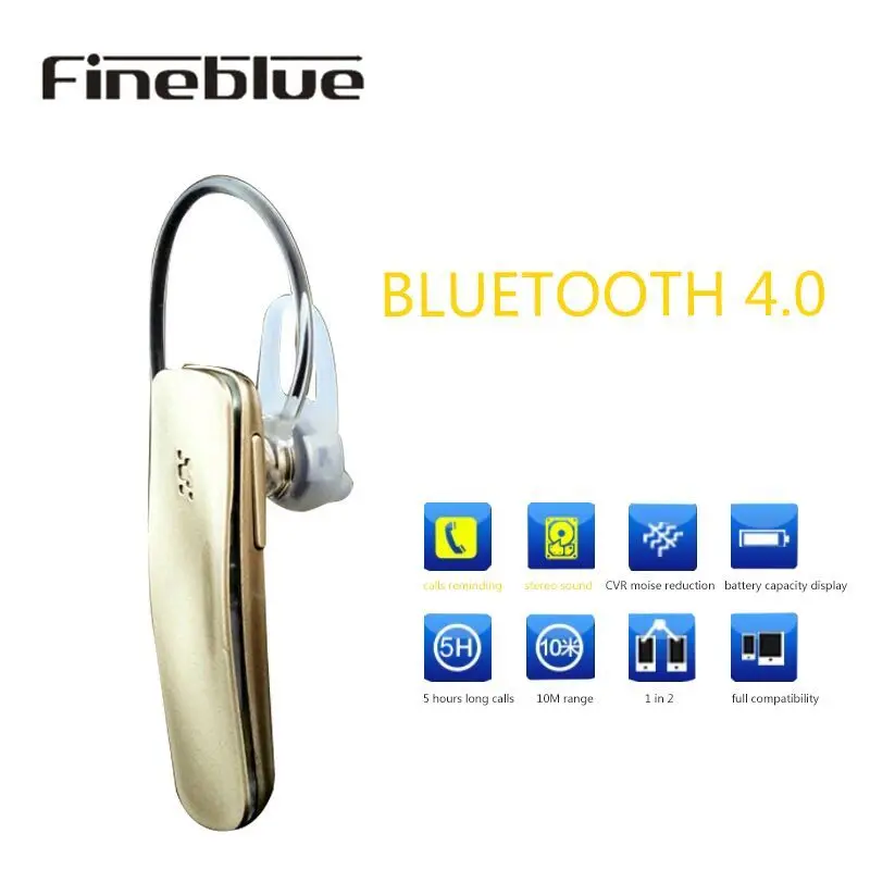 Fineblue Беспроводной гарнитура Bluetooth стерео наушники для IPhone 7 samsung Примечание Xiaomi