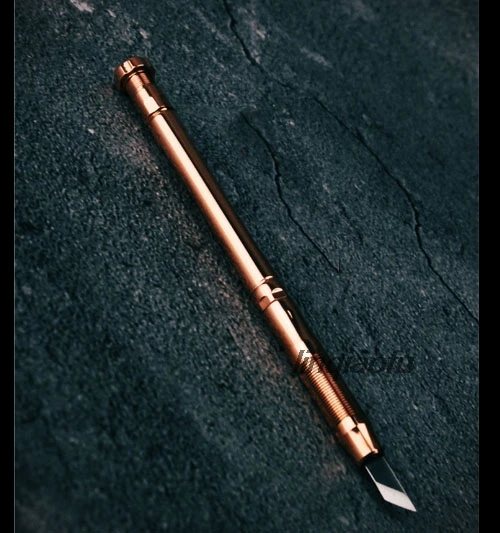Латунный нож ручка для резьбы филировочный импортная Порошковая сталь CPM|Резьба|