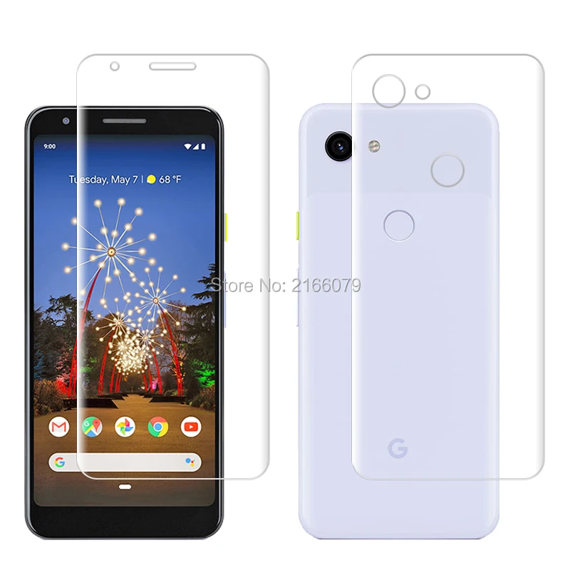 Для Google Pixel 3a/3a XL Мягкий ТПУ Передняя Задняя полноразмерная Защитная пленка для экрана прозрачная защитная пленка+ инструменты(не стекло