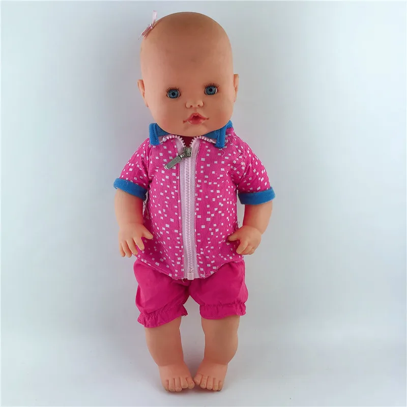 Новый розовый медведь костюм подходит 35/42 см Nenuco кукла y su Hermanita куклы