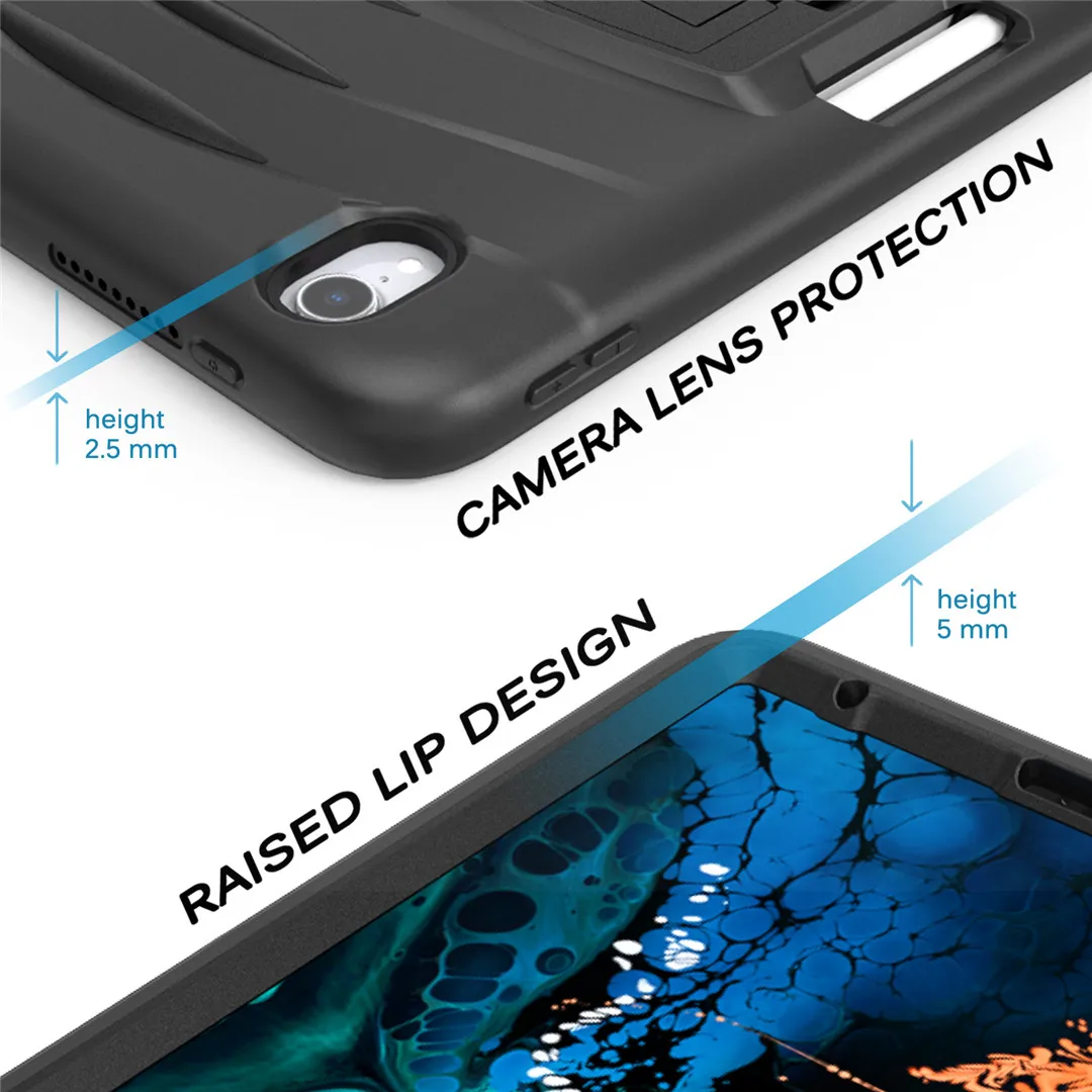 For iPad pro 12.9 case With charge apple pencil holder silicon cover protector shockproof Shell case for new iPad pro 12.9