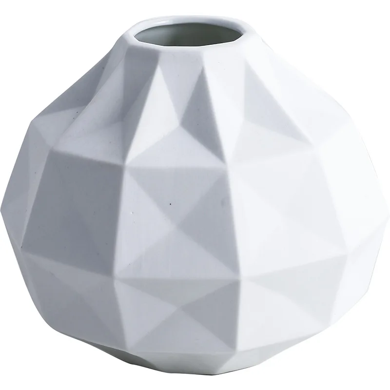 Геометрическая ваза креативная простая керамическая в скандинавском стиле