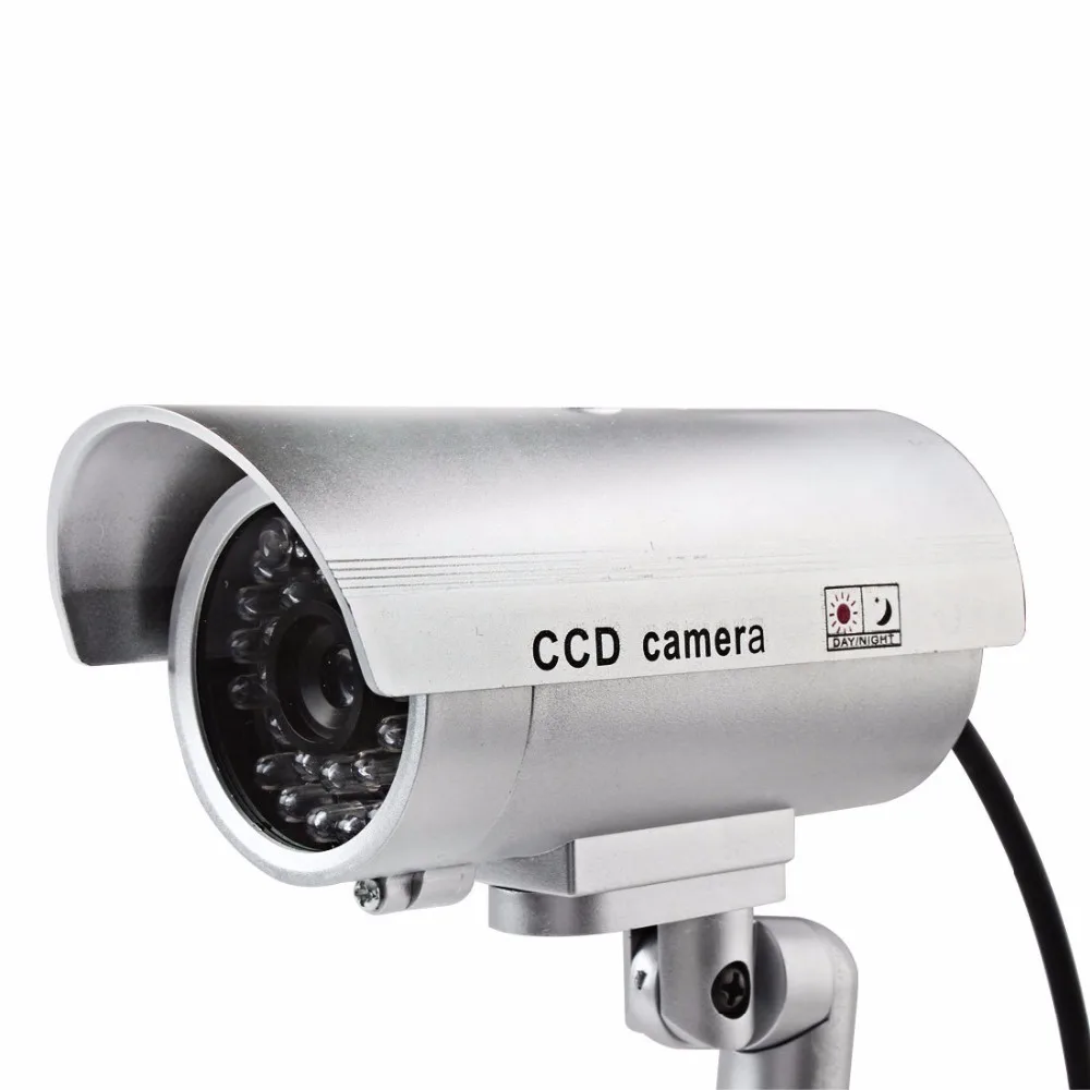 Водонепроницаемый манекен имитация CCTV камеры с мигающий светодиодный для
