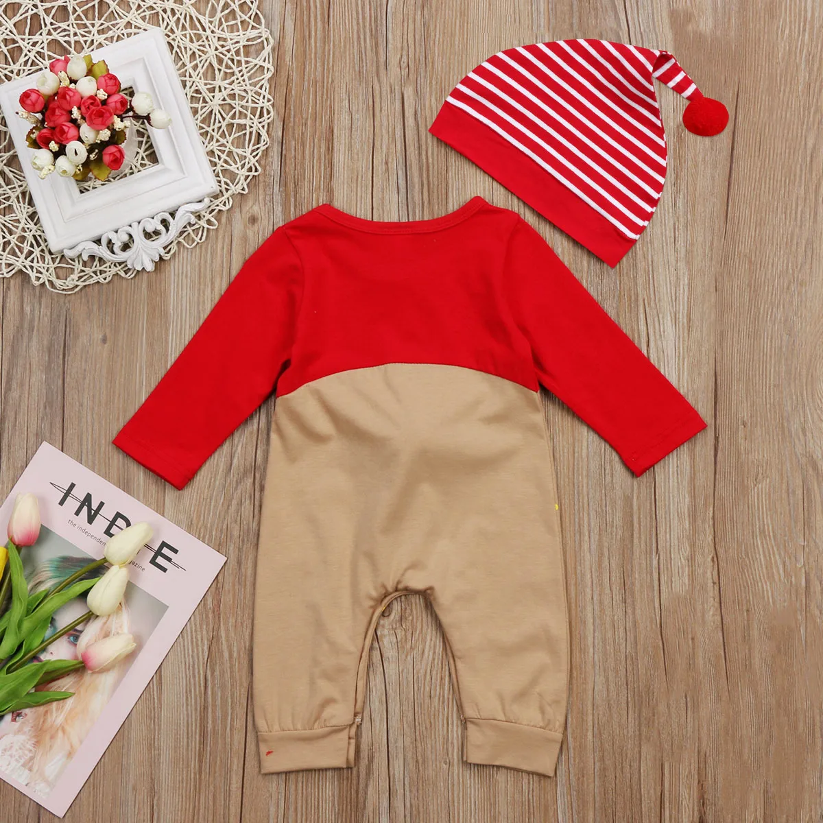Детский комбинезон с длинным рукавом на возраст 0 24 месяца|christmas romper|girls romperromper long |