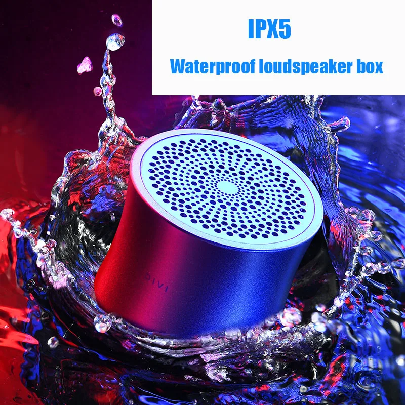 Новая Водонепроницаемая мини-стереоколонка IPX5 встроенный аккумулятор с камерой