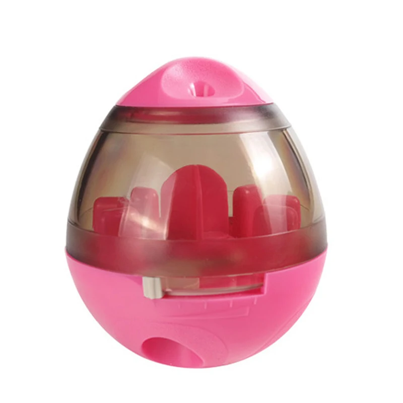 Pink Игрушки в виде угощений стакан с отверстием для собак игрушка для собак Съемные Игрушки для кормления собак Диспенсер для кошки Жевательная продукция - Цвет: Pink